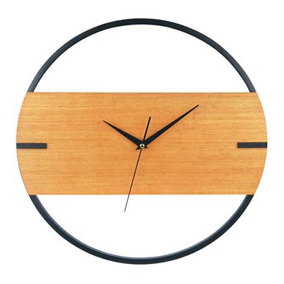 Zegar DESIGN drewno śr. 40 cm