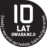 10 lat gwarancji - zasady i warunki sprzeday: baliv.eu/guarantee